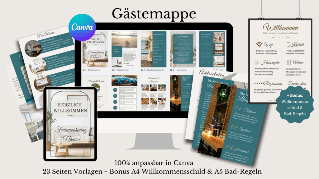 individuelle Gästemappe für Ferienvermieter